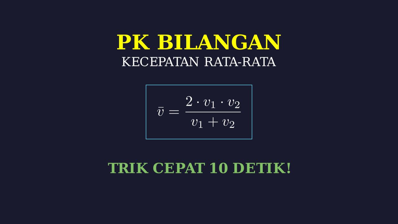 Menghitung Kecepatan Rata-Rata