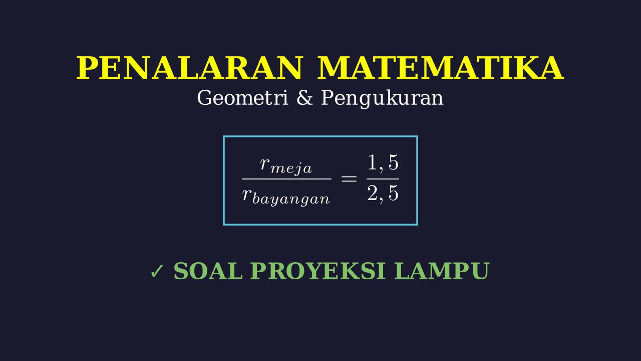 Geometri: Kesebangunan Bayangan Meja