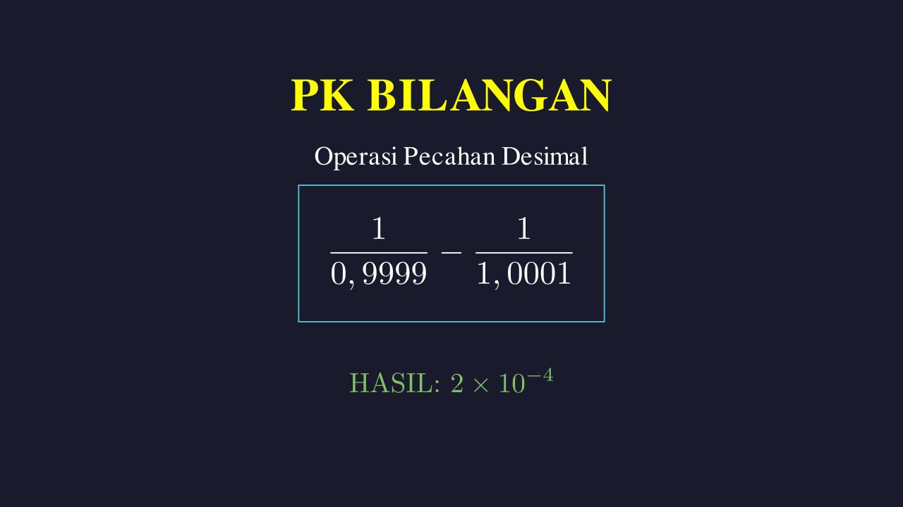 Menghitung Pecahan ke Notasi Ilmiah