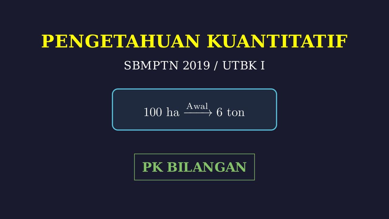 Produktivitas Minyak Sawit: Soal PK UTBK