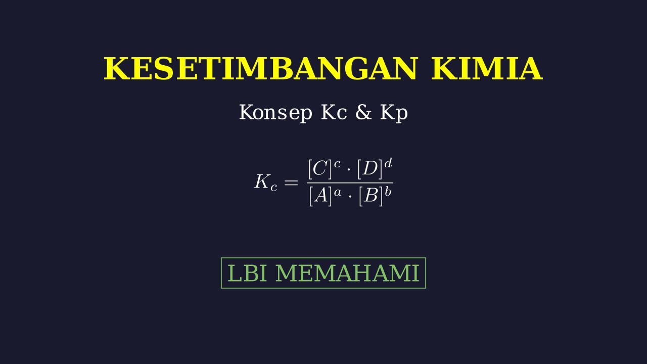 Kesetimbangan Kimia
