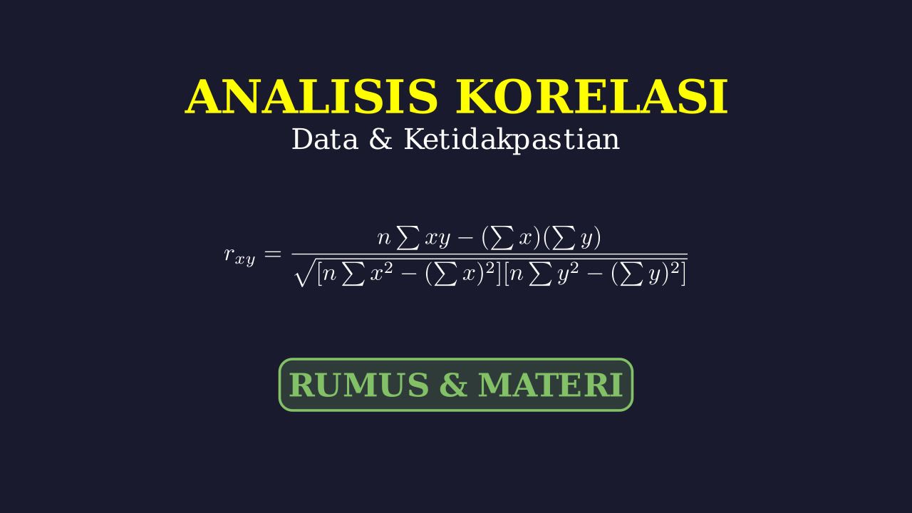Analisis Korelasi: Rumus & Materi Lengkap