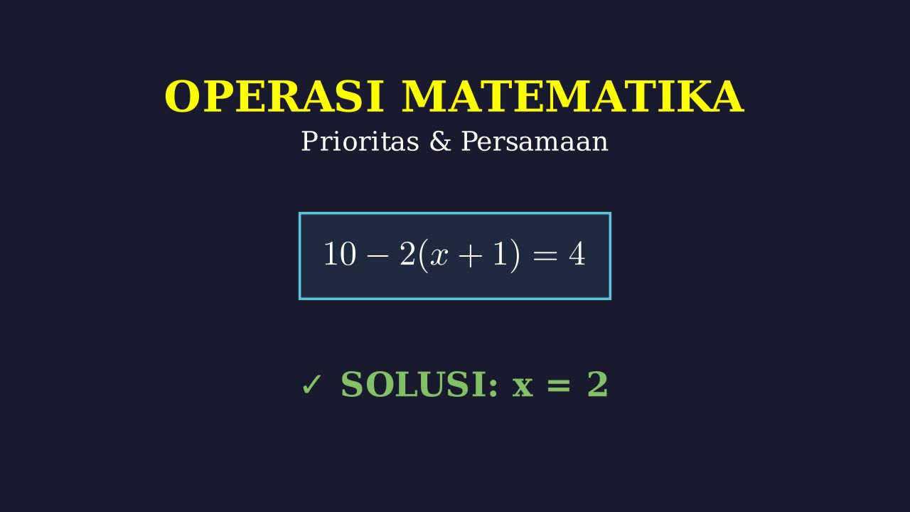 Order of Operations & Solving Linear Equations