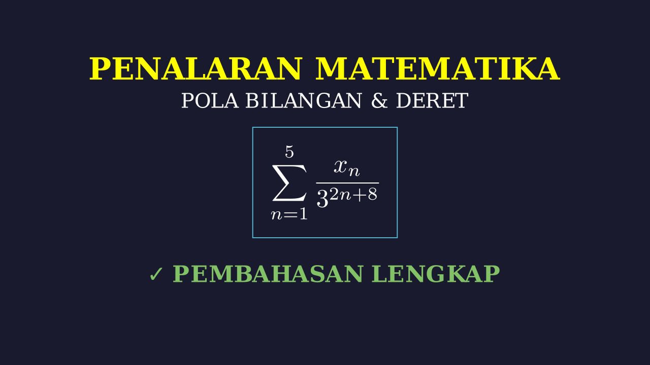 Jumlah Bilangan Baris Ketiga