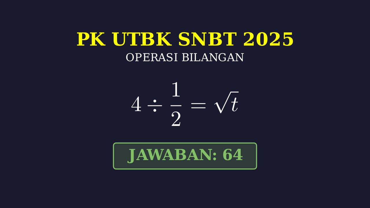 PK UTBK SNBT 2025: Persamaan Akar