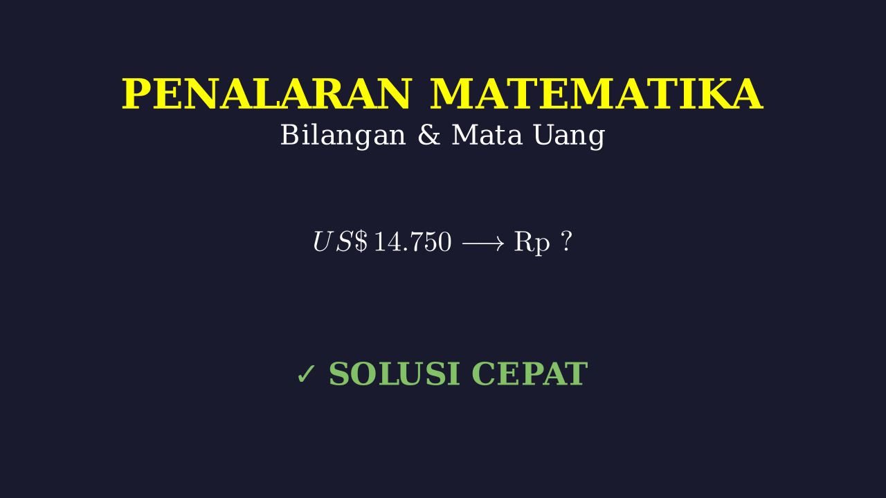 Menghitung Nilai Tukar Valuta Asing
