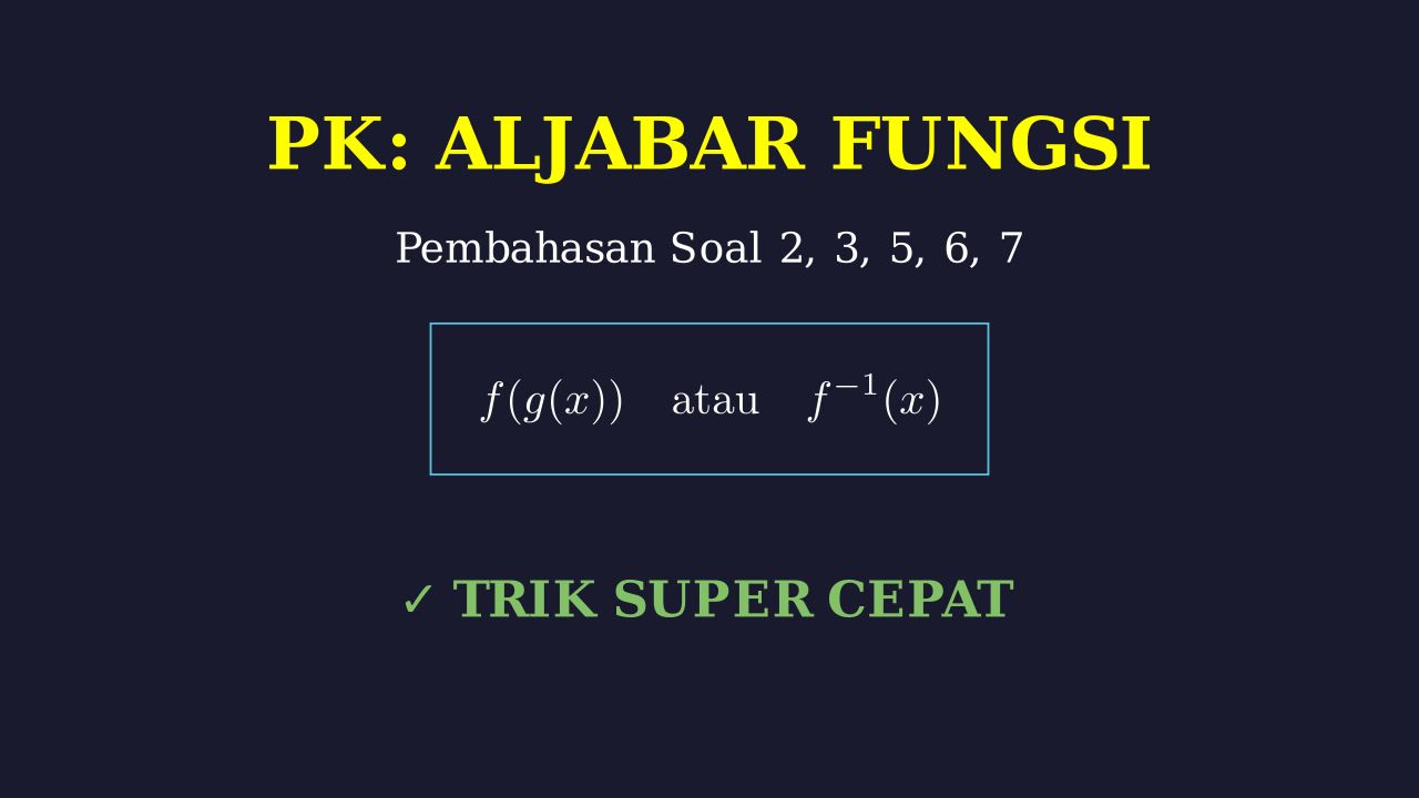 Pembahasan 5 Soal Matematika