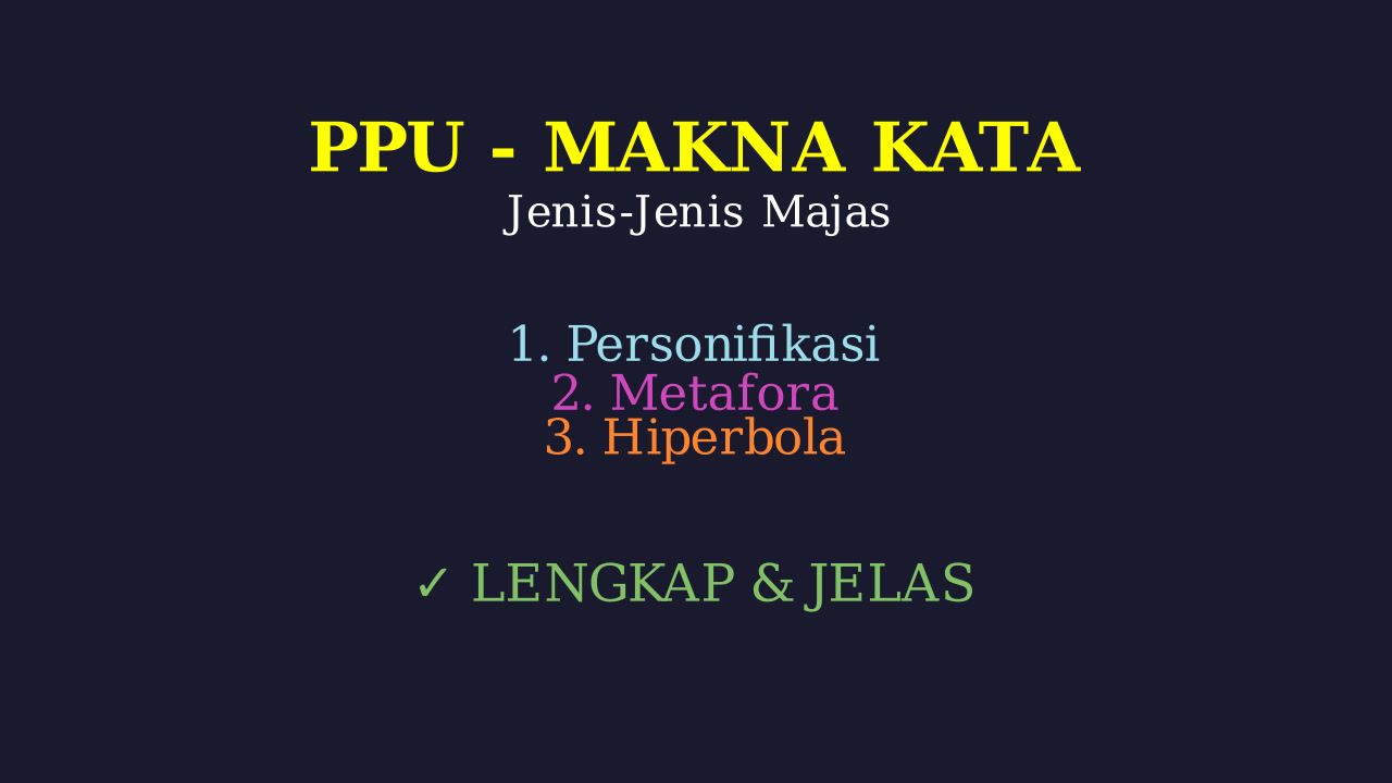 Jenis-Jenis Majas