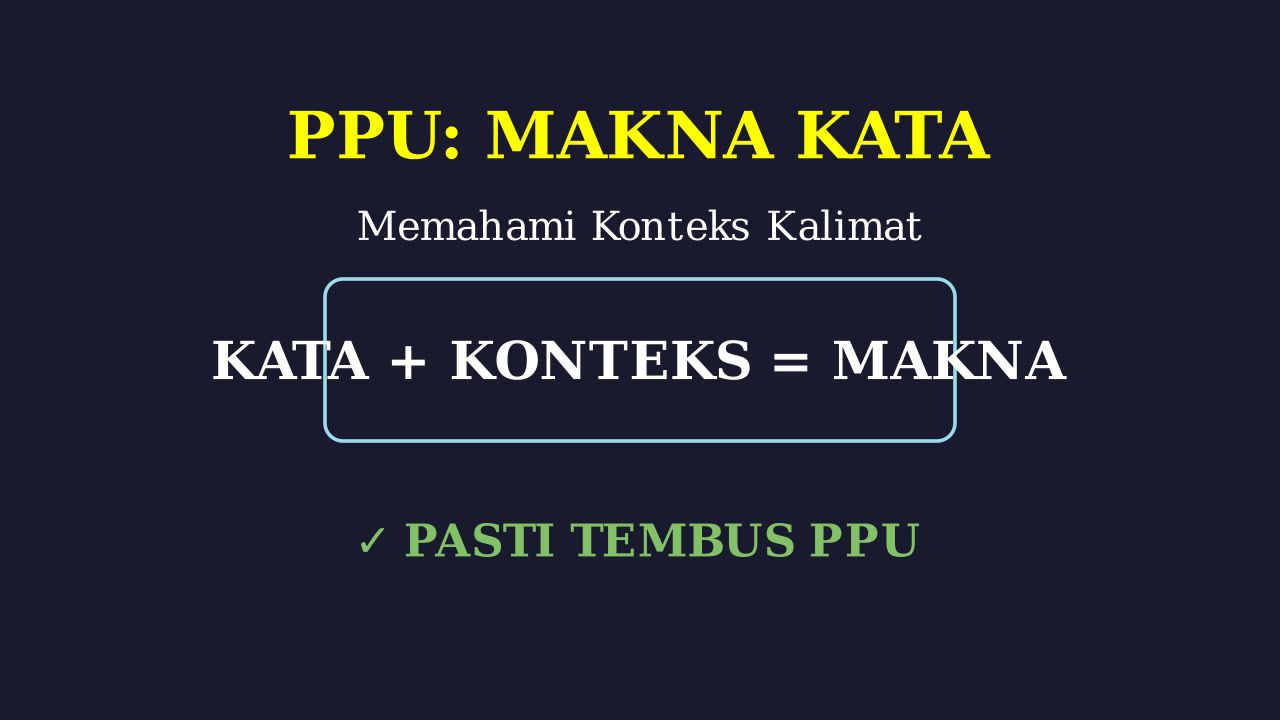 Makna Kata: Pondasi Penalaran Umum
