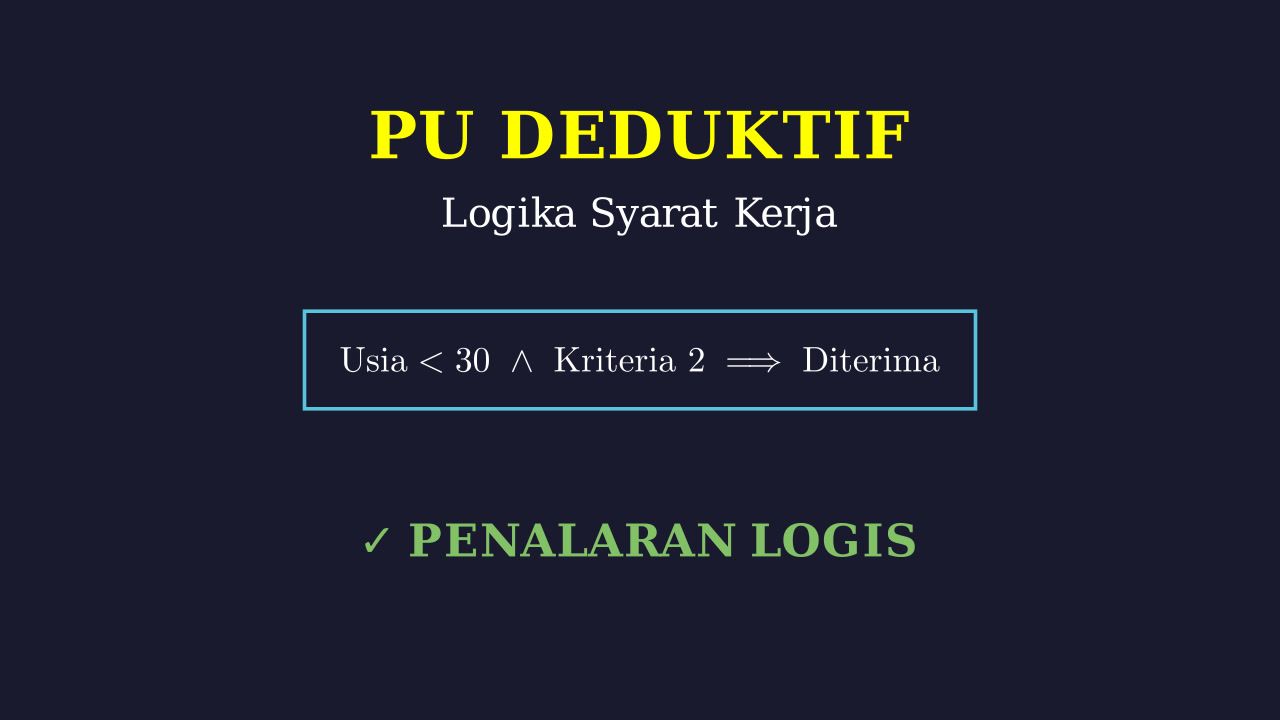 Logika Seleksi Manajer Pemasaran