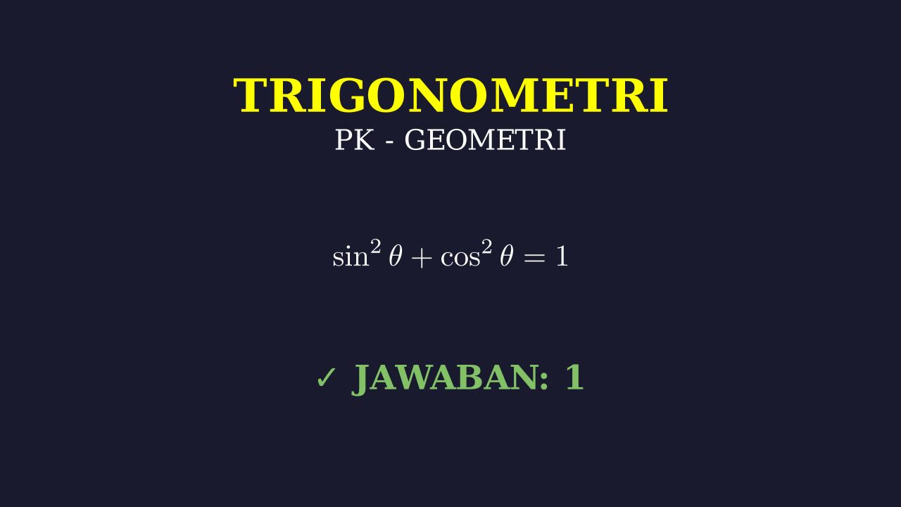 Trigonometri: Konsep Dasar