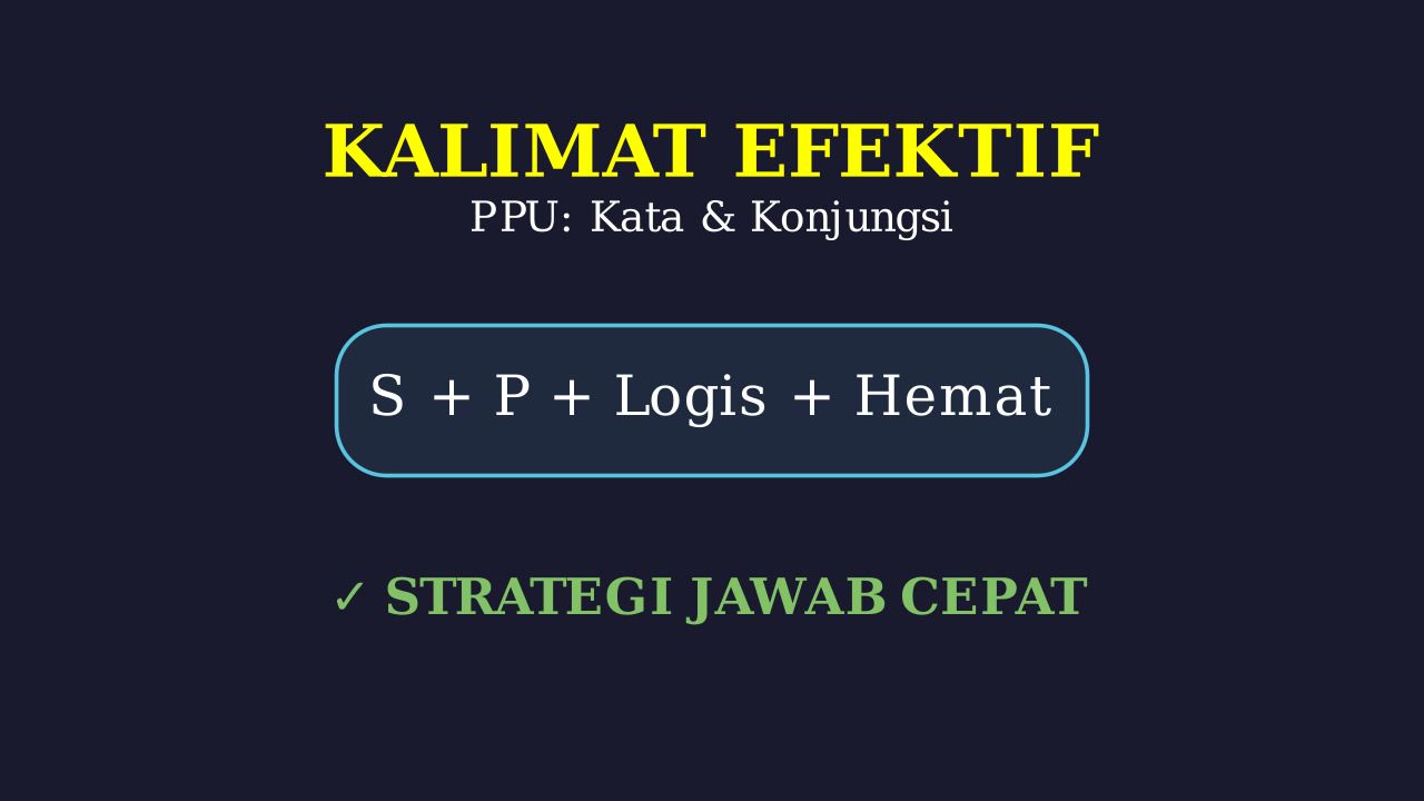 Kuasai Penulisan Kata, Konjungsi, dan Kalimat Efektif