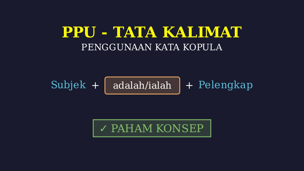 Kata Kopula: Penghubung Kalimat