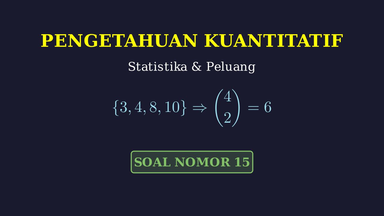 Peluang: Pengambilan Dua Bilangan