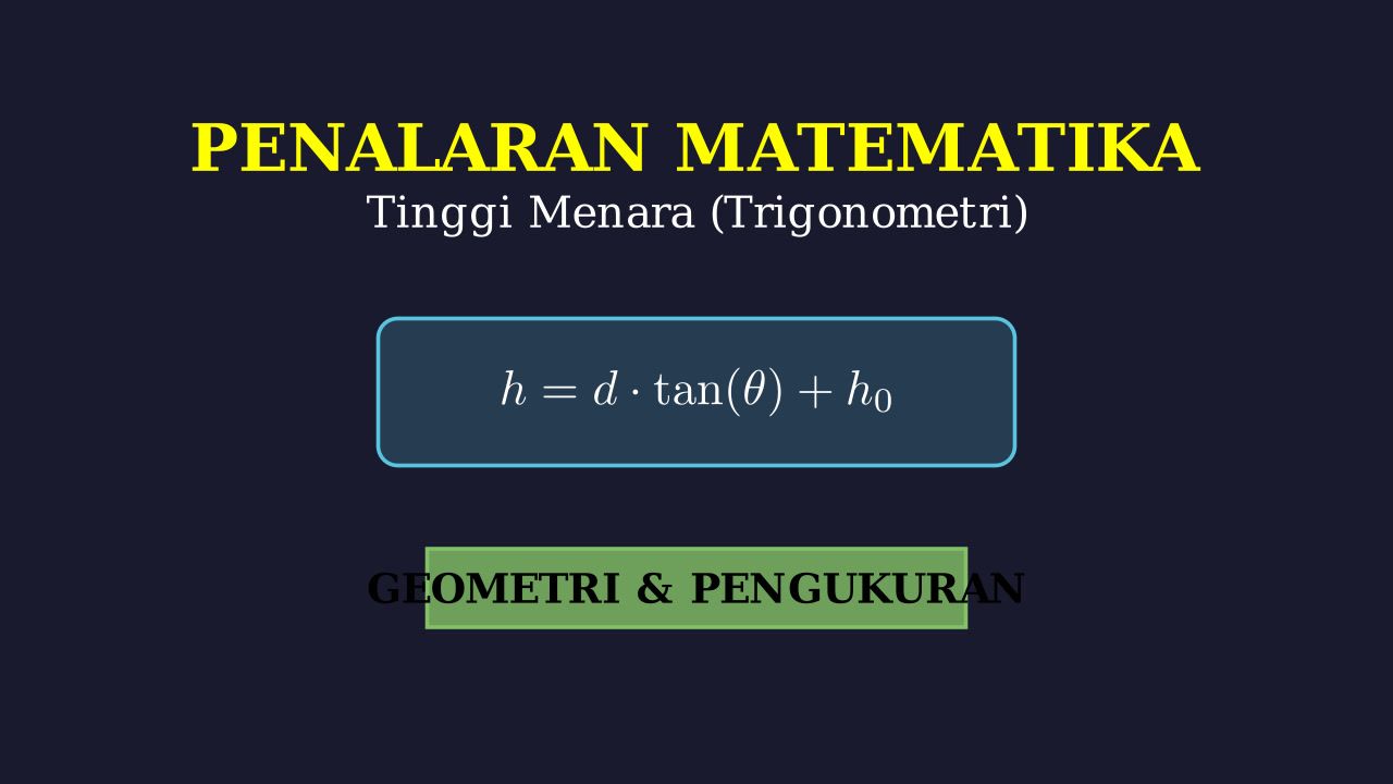 Menghitung Tinggi Menara