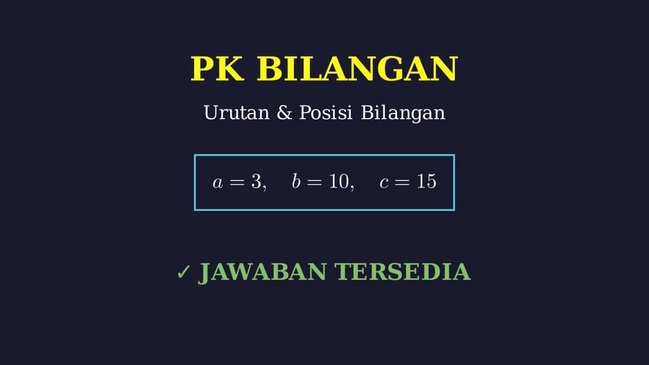 Mengurutkan Bilangan: Mencari Nilai Posisi