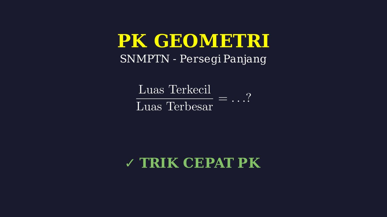 Perbandingan Luas Persegi Terkecil dan Terbesar