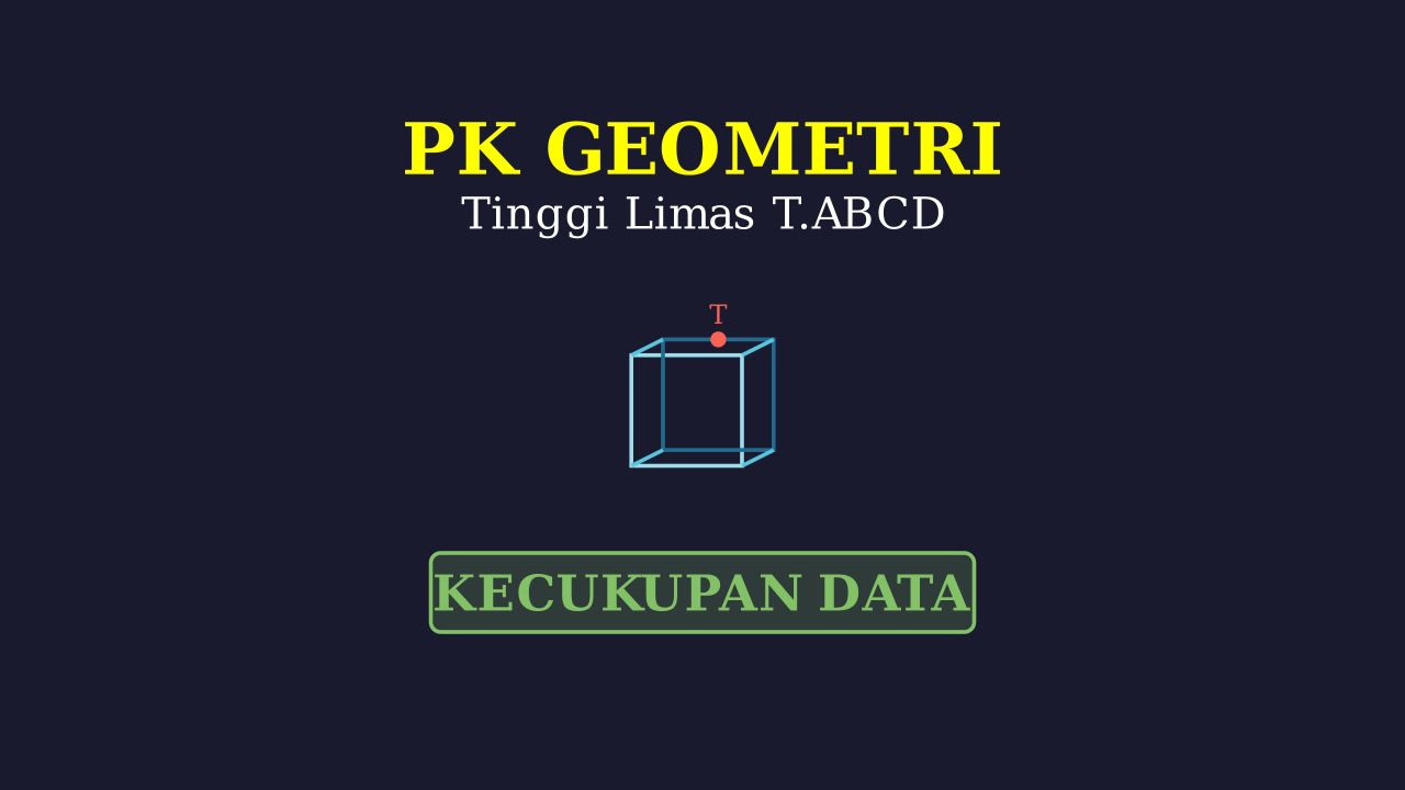Kecukupan Data: Tinggi Limas dalam Kubus