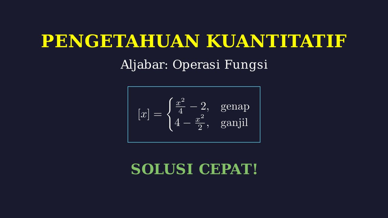 Operasi Fungsi Bilangan Bulat