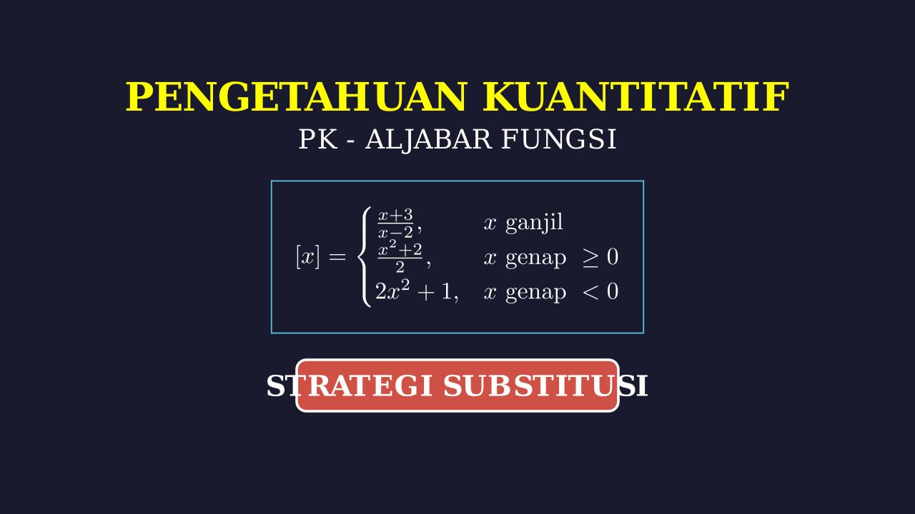 Fungsi Piecewise: Operasi Bilangan Bulat