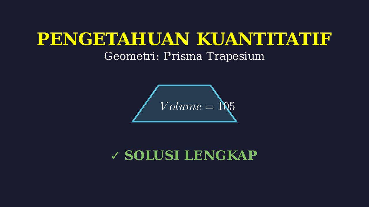 Volume Prisma: Alas Trapesium