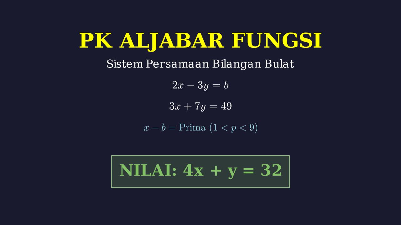 SPLDV dan Bilangan Prima
