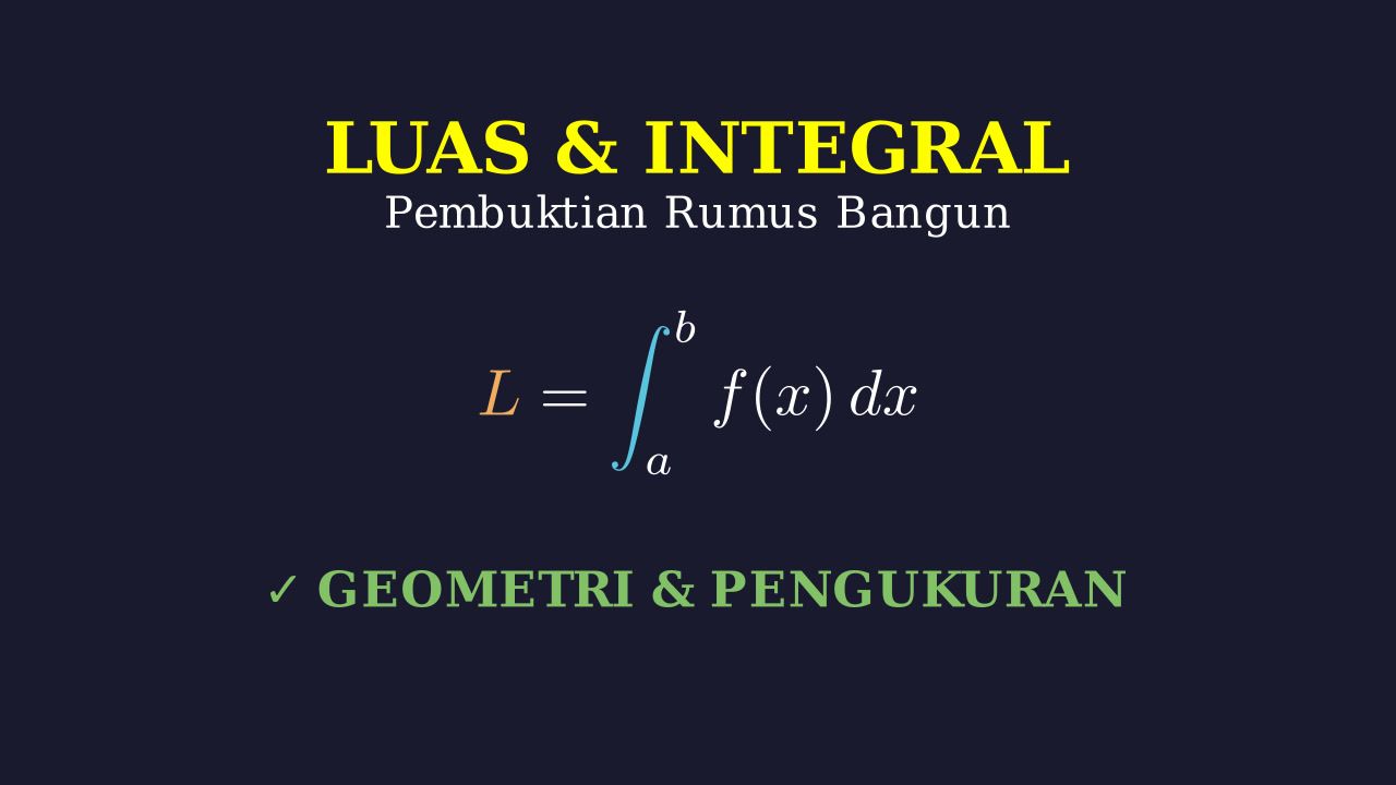 Pembuktian Luas Bangun dengan Integral