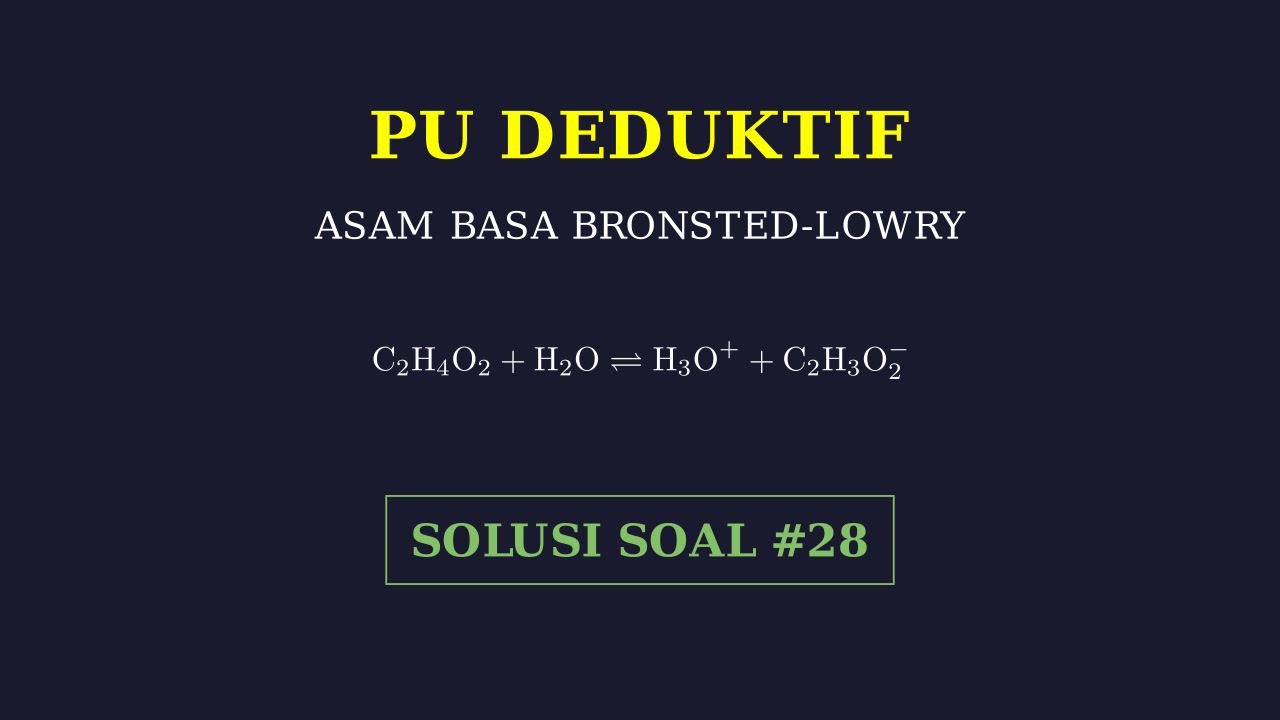 Reaksi Asam Basa Bronsted-Lowry