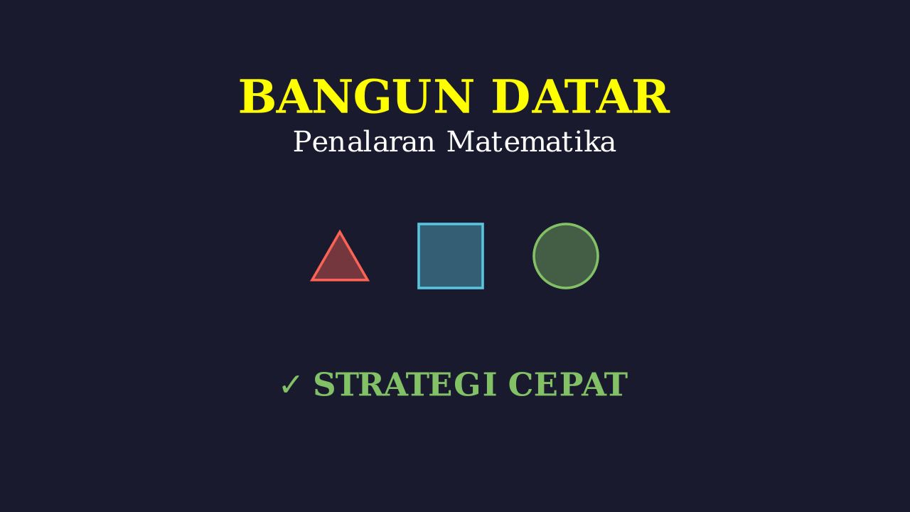 Mengenal Bangun Datar