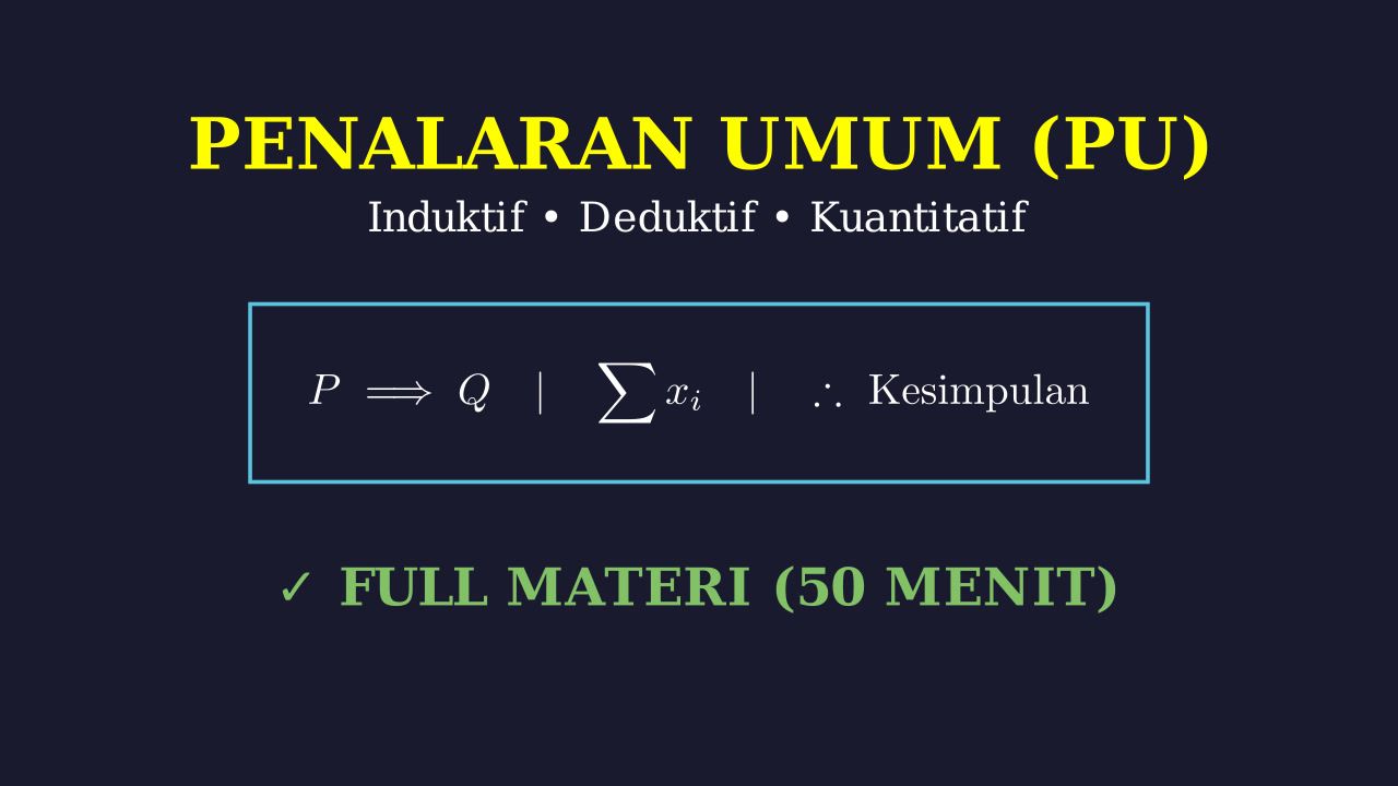 Kupas Tuntas PU: Induktif, Deduktif, & Kuantitatif