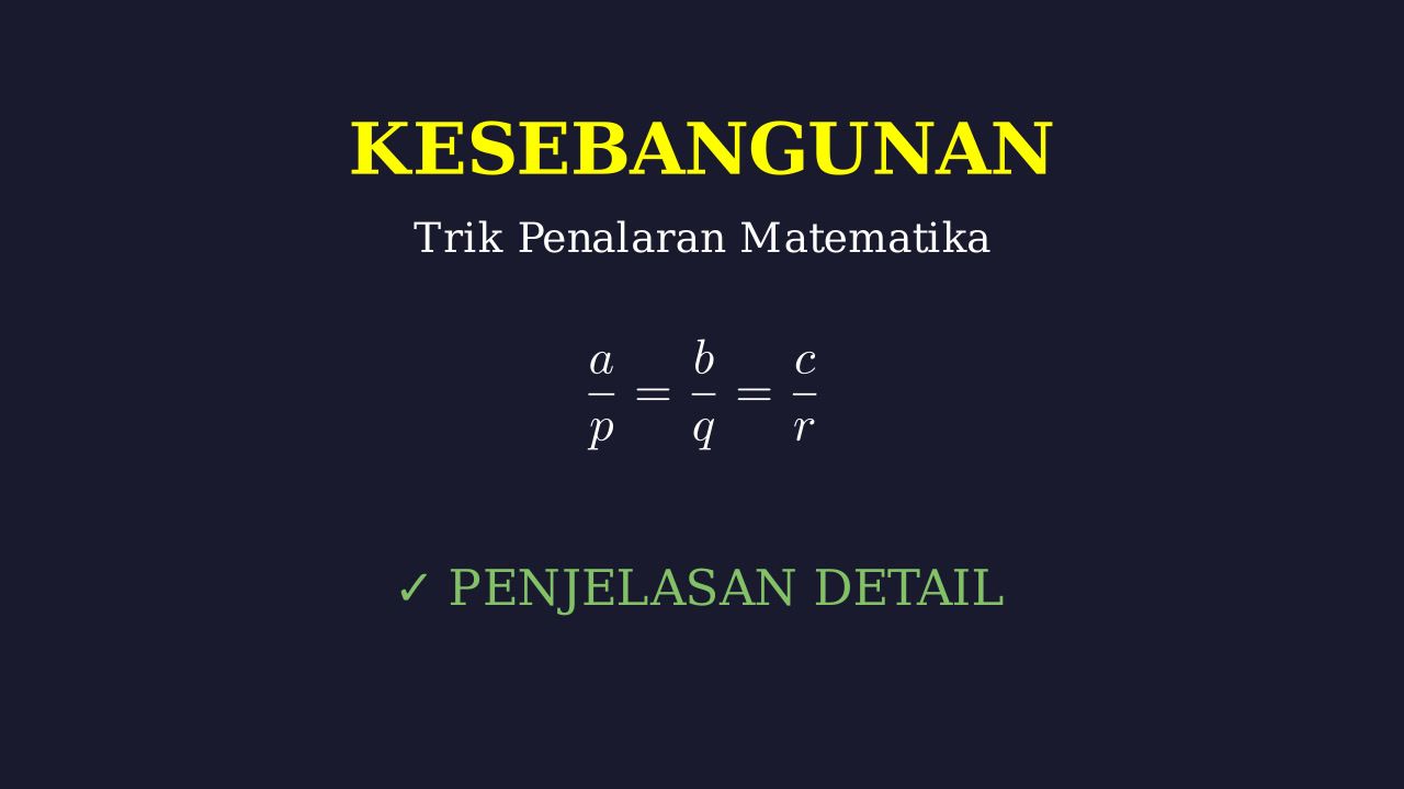 Kesebangunan: Penjelasan Langkah Demi Langkah