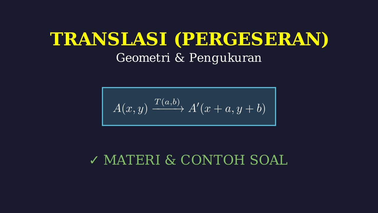 Translasi: Pergeseran Geometri