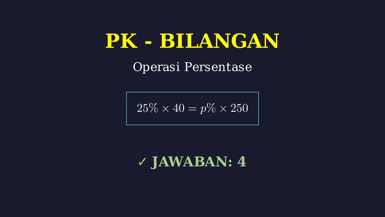 Menyelesaikan Soal Persentase