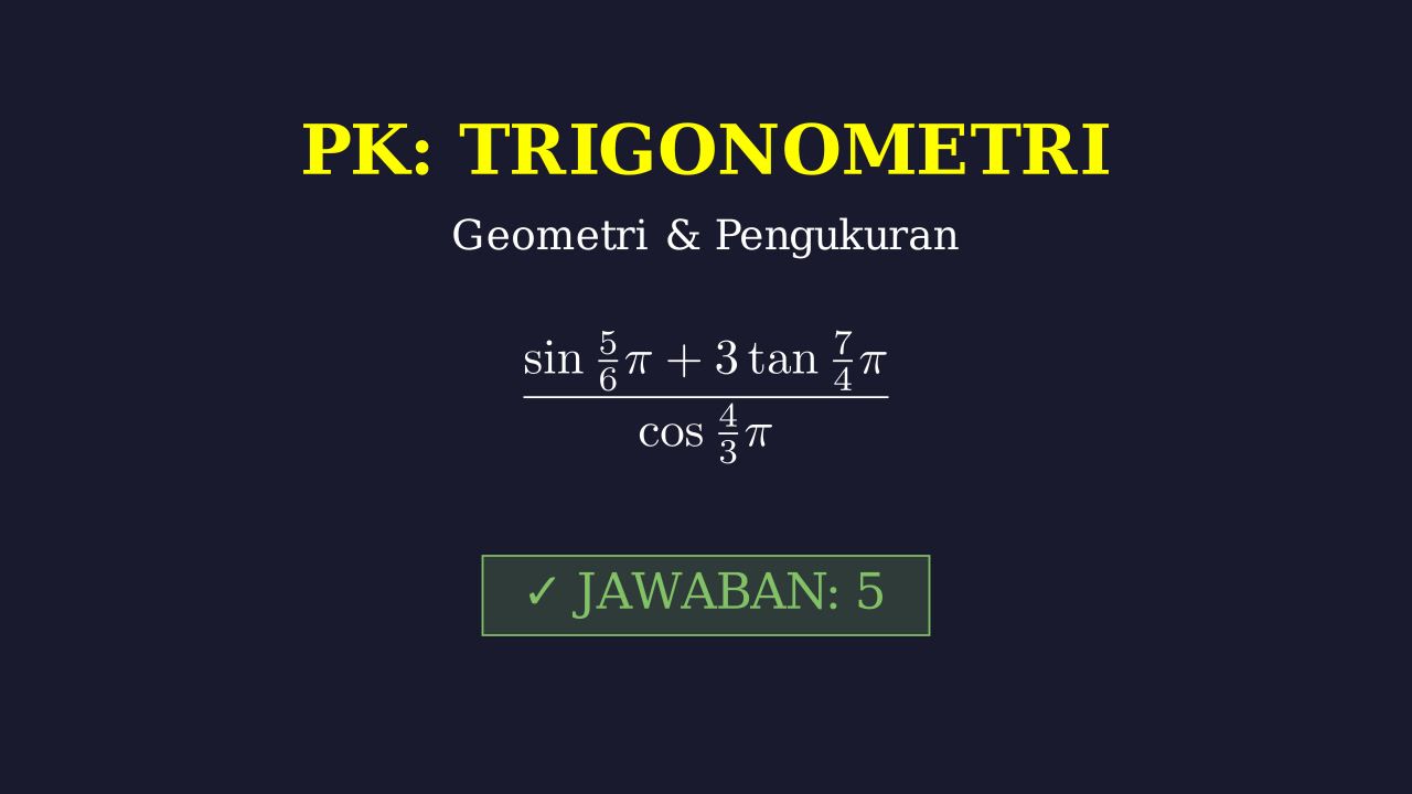 Menghitung Nilai Trigonometri