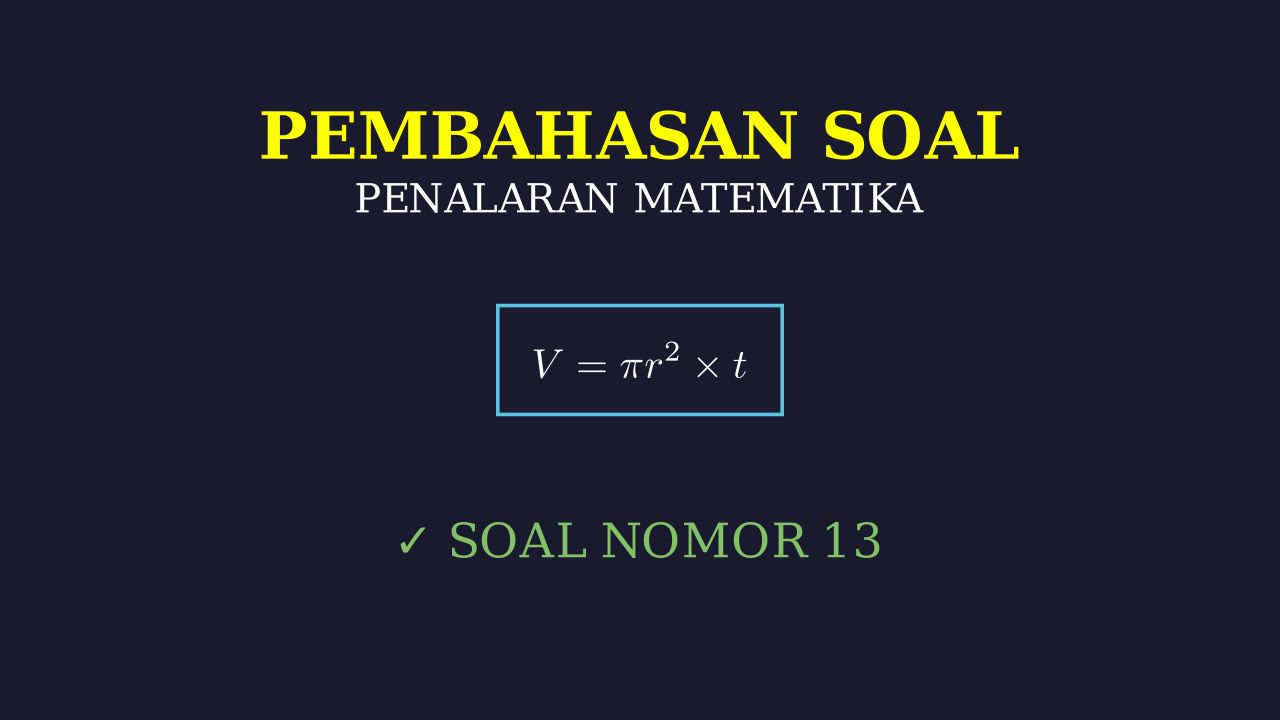 Pembahasan Soal Matematika Terapan