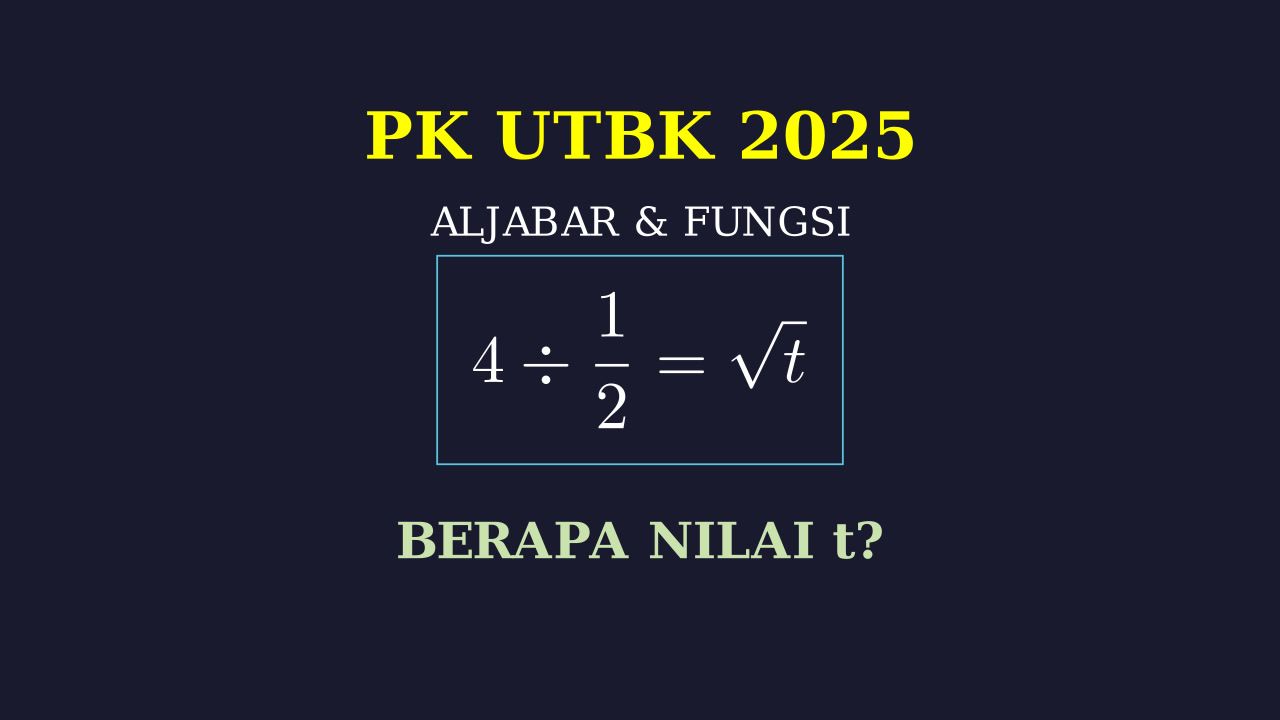 PK UTBK 2025: Persamaan Nilai Akar