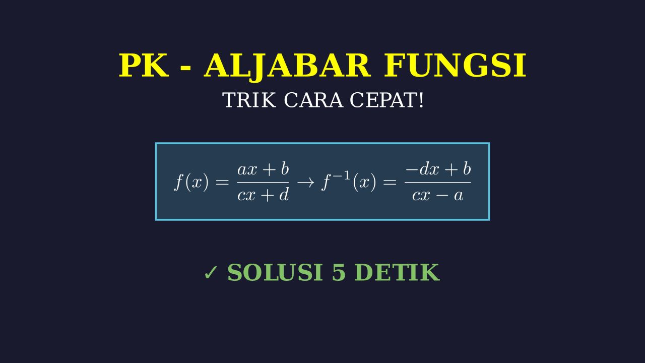 Trik Cepat Selesaikan Soal Matematika