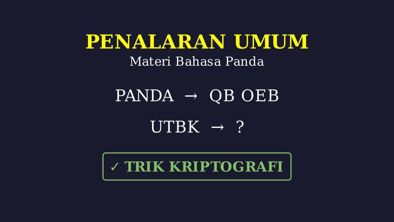 Bahasa Panda: Logika Kode