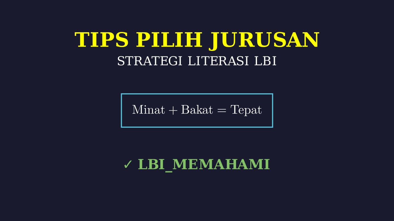 Tips Menghindari Salah Jurusan