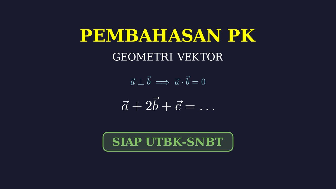 Operasi Vektor: Penjumlahan dan Tegak Lurus