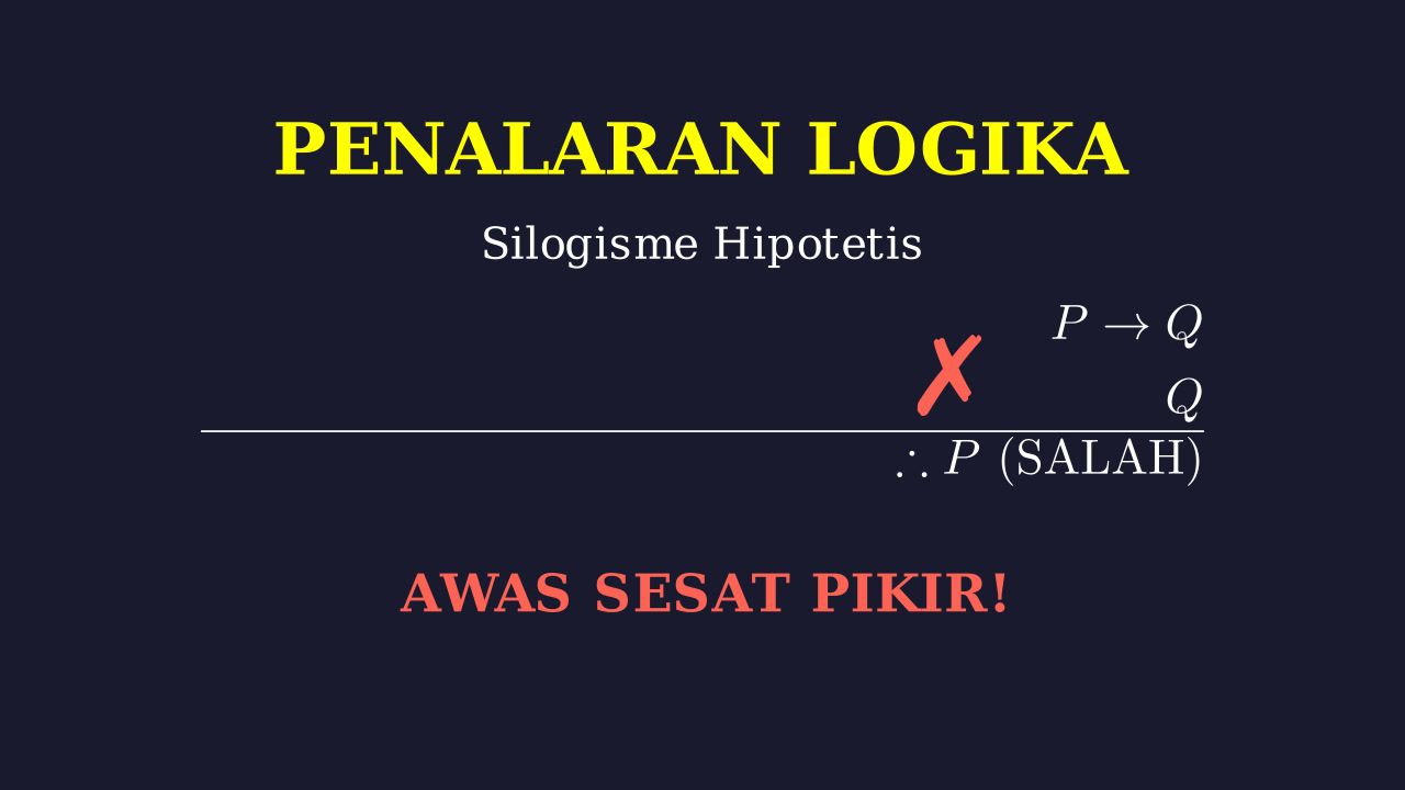 Silogisme Hipotetis: Affirming The Consequent
