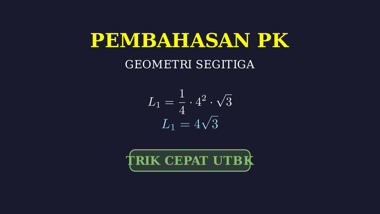 Geometri: Luas Segitiga Sama Sisi