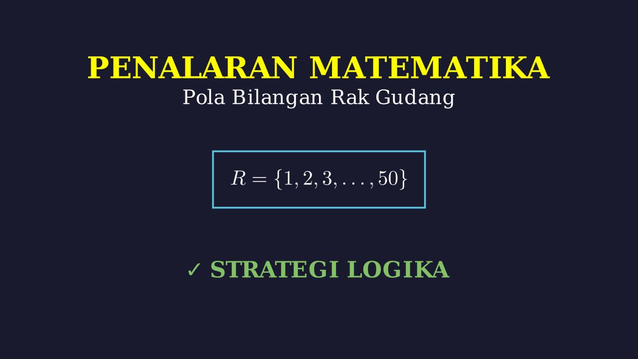 Soal Logika: Penomoran Rak Gudang