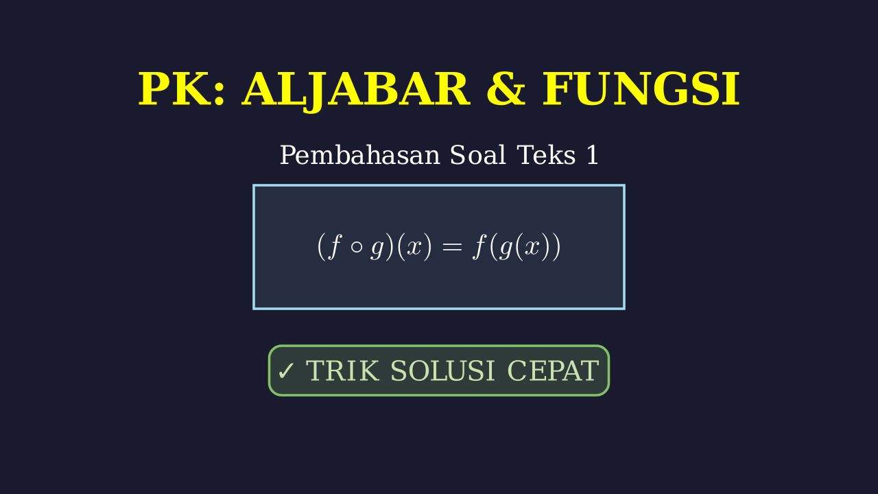 Menyelesaikan Tiga Soal Matematika
