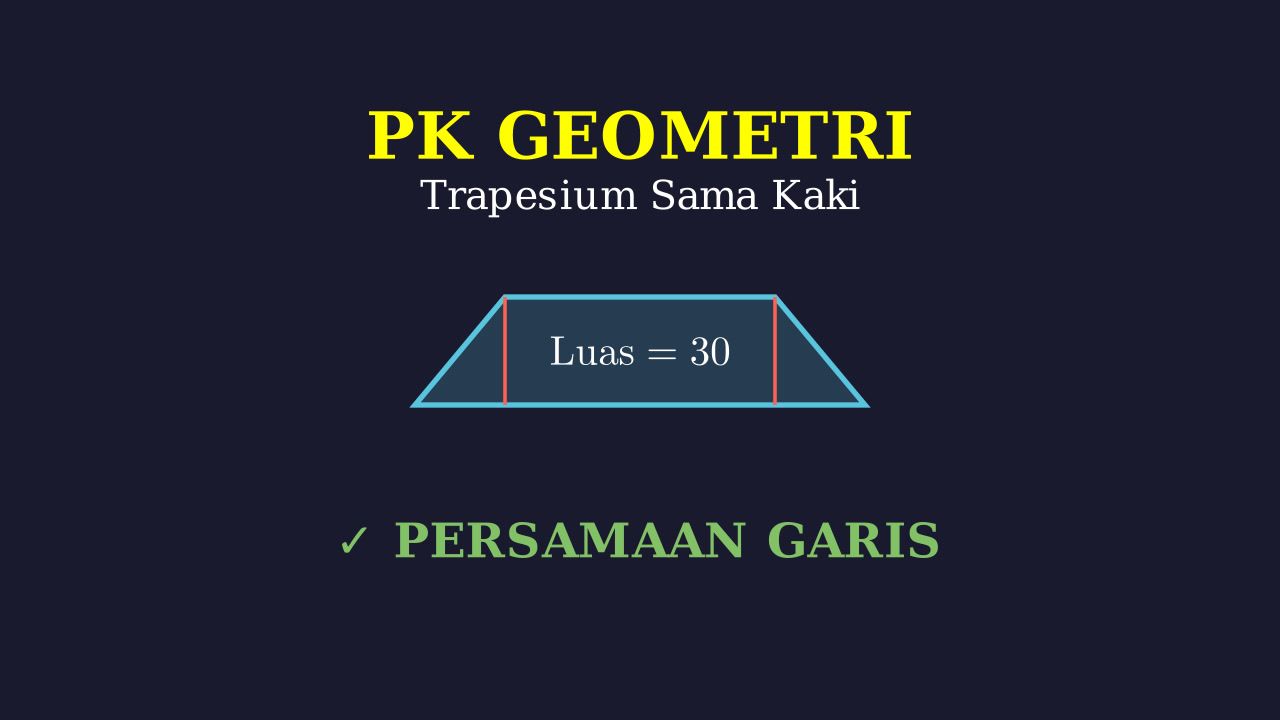 Persamaan Garis pada Trapesium