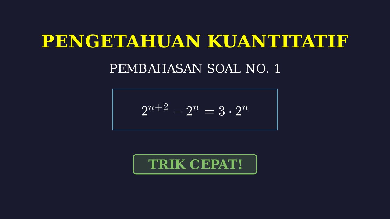 Penyelesaian Soal Matematika No. 1
