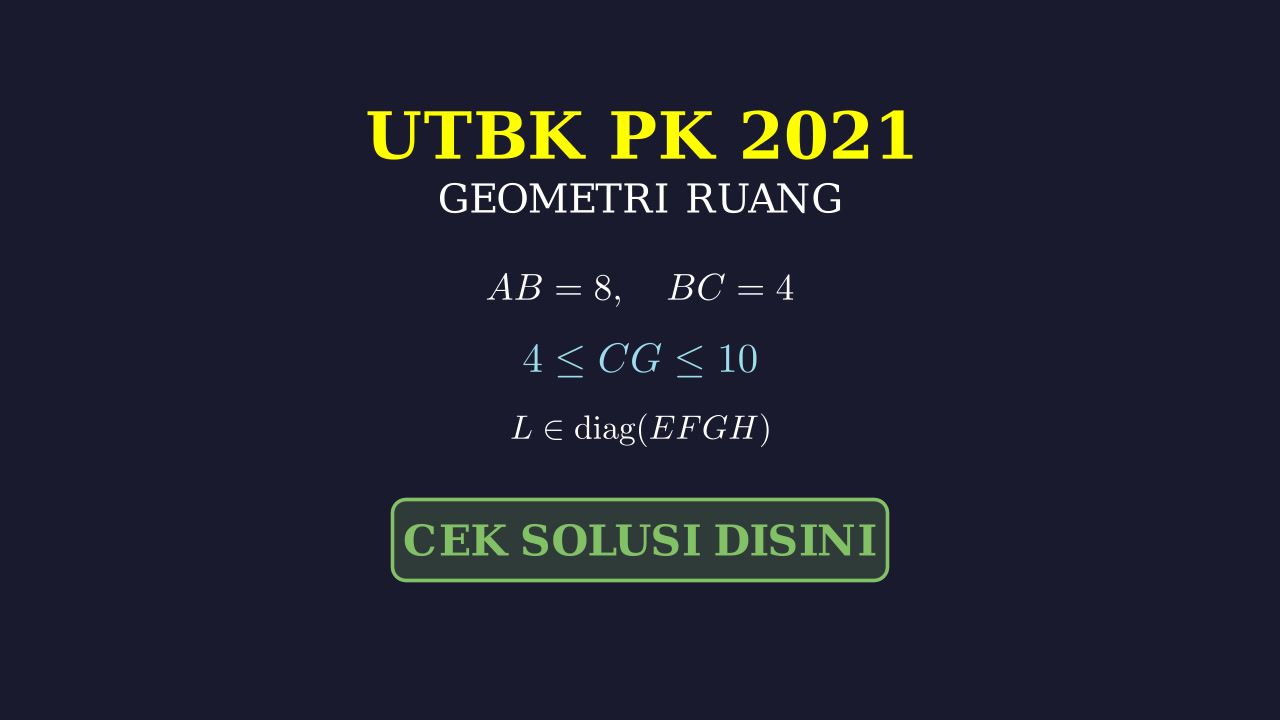 Geometri Balok: UTBK 2021