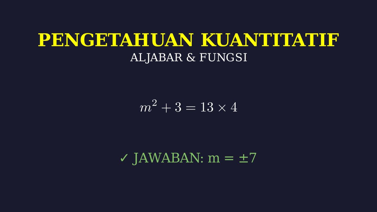 Menyelesaikan Persamaan Kuadrat