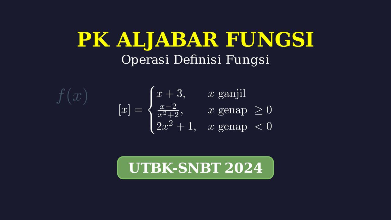 Fungsi Piecewise: Aturan Ganjil dan Genap