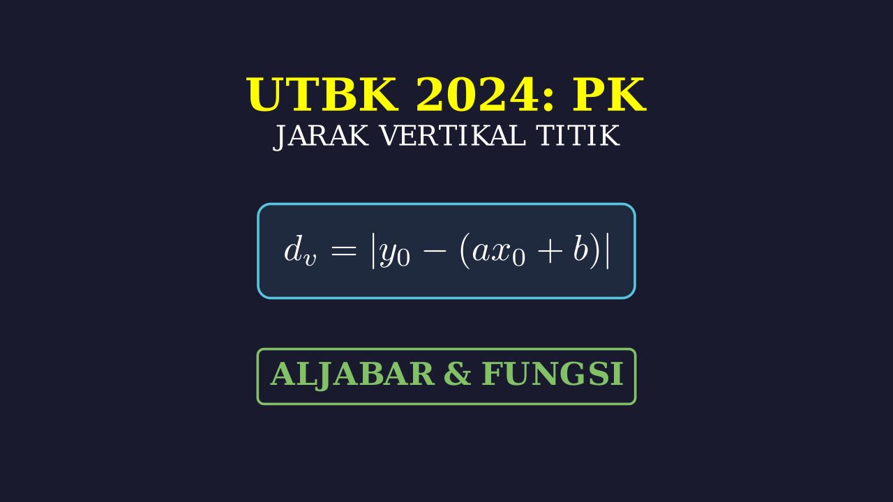 Jarak Vertikal Titik ke Garis